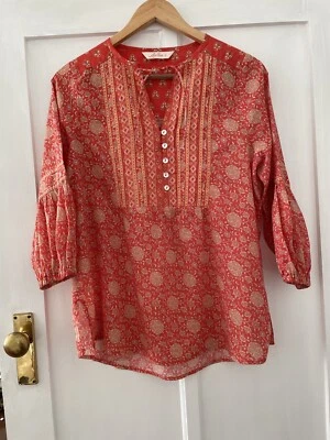 $29 • Buy Arnhem Red Floral Blouse Size XS
