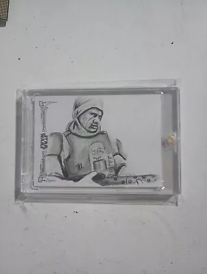 Topps Star Wars Empire Strikes Back Sketch  Ashley Marsh Dengar Bounty Hunter /1 • $6.50