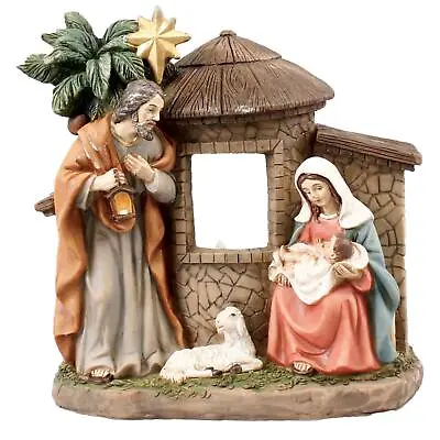Christmas Nativity Ornament Holy Family Scene - With Light 89678 • £15.74