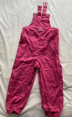 £5.50 • Buy JoJo Maman Babe Pack Away Waterproof Dungarees. Pink Age 4-5. VGC