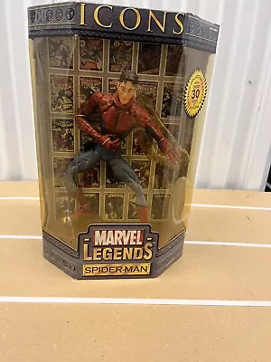 Spider-Man Unmasked Figure 12  Icons Marvel Legends ToyBiz NEW! • $49.99