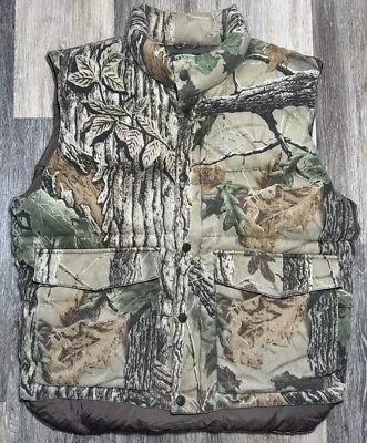 Cabelas Premier Northern Goose Down Vest Men’s Size Medium Realtree Camo • $39.99