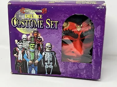 Vintage Halloween Costume Mask 90s Paper Magic Group Devil Youth Size New W/ Box • $54.70