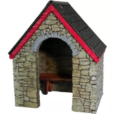£9.65 • Buy Ancorton Models OOBUS1 Stone Built Bus Stop - OO Gauge Wooden Kit