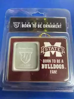 Mississippi State Bulldogs NCAA College Gift Born Ceramic Photo Frame Ornament • $12.77
