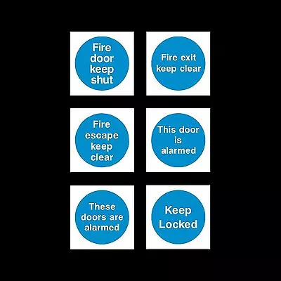 £0.99 • Buy Fire Prevention Sign, Sticker - 85mm X 85mm - Fire Door, Escape, Keep Shut