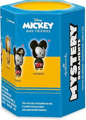 Hallmark Disney Mickey Mouse Mystery Christmas Ornaments Shatterproof Set Of 2 • $12.59
