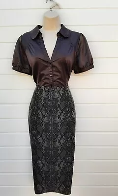 £6.99 • Buy Pencil Skirt,animal Print,50's,60's,80's Vintage Style,principles,size 8,nwts