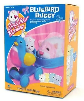 Zhu Zhu Pets Hamster Babies Push Along Bluebird Buggy Playset  - New • £9.98