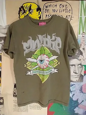 MISHKA Engendered To Destroy Streetwear Weed Leaf T-shirt Sz S Army Green • $13