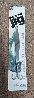 NOS 3oz Bridgeport Bead Tackle Diamond Jig Saltwater Fishing Lure • $5