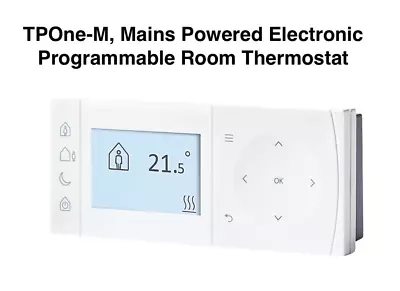 Danfoss TPOne-M Mains Powered Programmable Room Thermostat 230Vac 087N7852 BNIB • £20.99