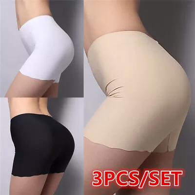 3X Women Anti Chafing Safety Underwear Under Dresses Shorts Tummy Control Shaper • £4.99