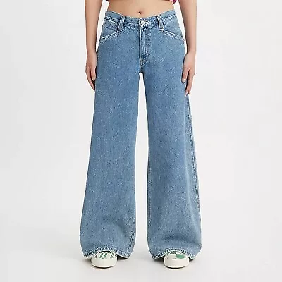 Levi's Women's Mid-Rise '94 Baggy Wide Leg Jeans - Take Chances 28 • $37.99