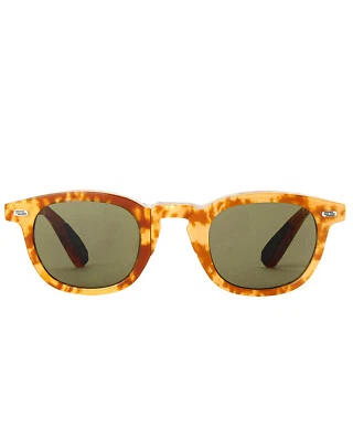 $129.50 • Buy Movitra Unisex Vinci Light Havana With Yellow Lenses Sunglasses Made In Italy