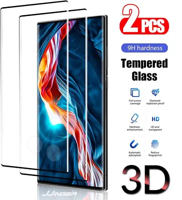 2X Tempered Glass Screen Protector For Samsung S8 S9 S10 S20 S21 S22 S23 S24 A14 • $3.99