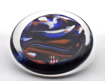 Mdina Glass Paperweight Malta With Maltese Cross Signed • $25.76