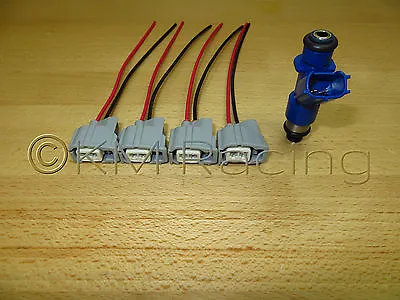 (4x) Acura RDX 410cc Fuel Injector Wiring Harness Pigtails Honda RSX TSX K20 K24 • $24.50