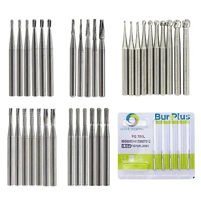 Wave Dental Carbide Burs Tungsten Friction Grip FG Burr For High Speed Handpiece • $244.56