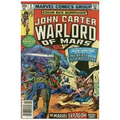John Carter: Warlord Of Mars (1977 Series) #8 In VF Condition. Marvel Comics [c: • $6.60