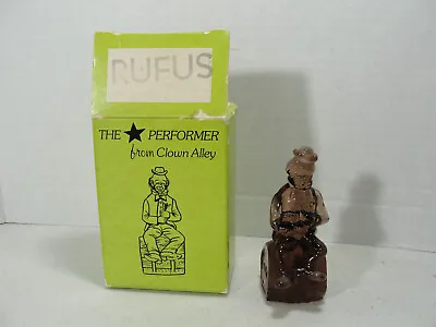 Vintage Mosser  1982 Glass Clown Alley The Performer Figurine  Rufus  • $10