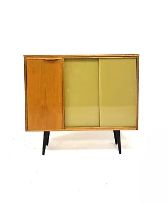 Vintage Retro Mid Century 1960s Danish Teak Modernist Sideboard Bookcase • £195