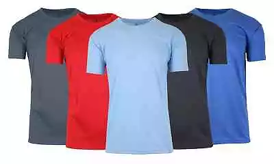 Men's Moisture Wicking Crew Neck T-Shirt TAGLESS ( Sizes S-2XL ) NWT FREE SHIPP • $8.95