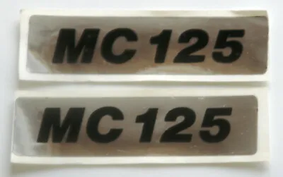 2x Maico MC125 MC 125 Decail Pepper Side Cover Sticker Silver Film New • $13.07