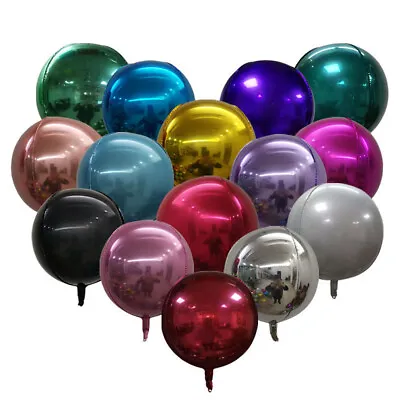 £4.99 • Buy 10  15  18  22  32  Orbz 4D Foil HELIUM Balloons Sphere Party Events Decorations