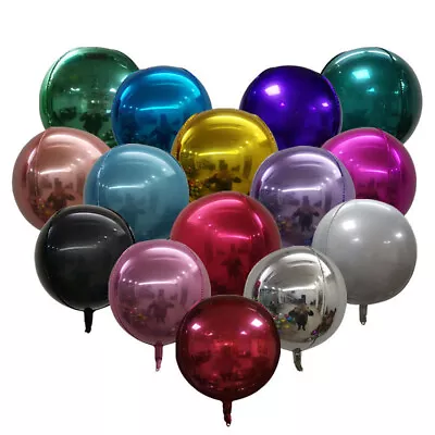 £4.99 • Buy 10  15  18  22  32  Orbz 4D Foil HELIUM Balloons Sphere Party Events Decorations