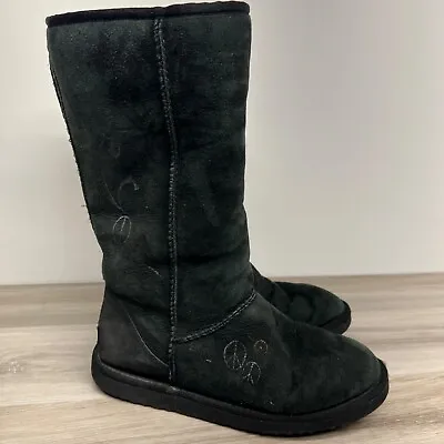 UGG Australia Boots Black 5815 Classic Tall Boot Womens Size 9 • $30.89