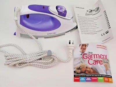 Steam Iron Corded Clothes Morphy Richards Handheld Ceramic Ironing Garmet 40730 • $107.37