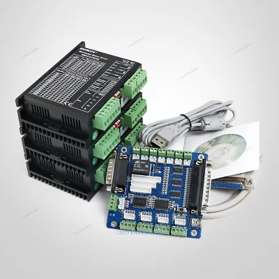 CNC Kit 3 Axis Breakout Board & EMA2-070D56 Drivers For DIY Router/Mill/Plasma • $185.57