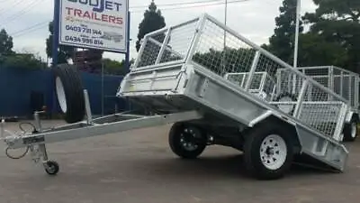 $1949 • Buy 8 X 5 Ft Premium H/Duty Box Trailer 750kg $1950.00 (TRAILER ONLY CAGE IS EXTRA)