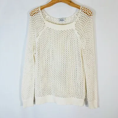 Wallace Madewell Sweater Size Medium Open Knit V Neck  • $17.99