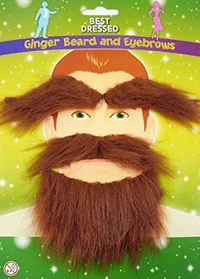 Ginger Beard And Moustache Eyebrows - Fancy Dress Costume St Patrick's Day Etc • £6.49