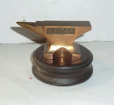 Vintage Miniature Brass Anvil Paperweight Slater • $149.95