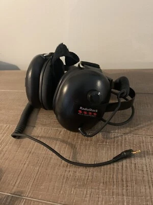 $22.50 • Buy Radio Shack Noise Reducing Race Scanner Headphones Black SM
