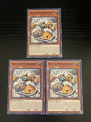 YuGiOh! 3x Meklord Emperor Granel LED7-EN024 - 1st Edition Common NM • $0.99