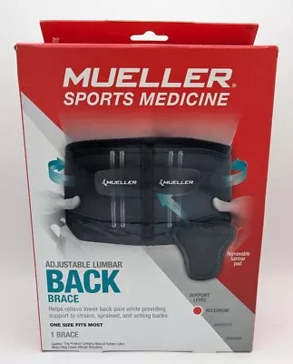 NEW Mueller Sports Medicine Adjustable Lumbar Back Brace One Size Fits Most • $22.49