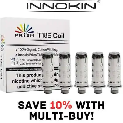 Innokin Prism T18E Vape Kit Coils Endura T22E 1.5/1.7 Ohm | Replacement Pack Of • £5.94