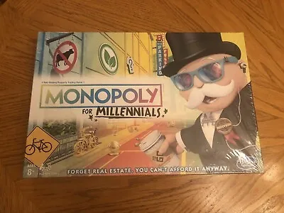 Hasbro Monopoly For Millennials Board Game (2018)  Brand New • $12.99