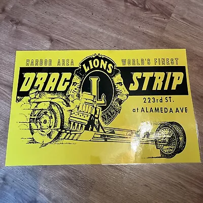Lions Drag Strip Poster • $47.77