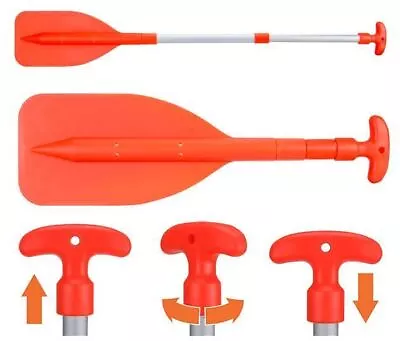 2 X Telescopic Paddles H/Duty Aluminium Oars Marine Kayak PWC Boat Paddles • $39.95