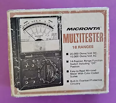VTG Micronta 18-Range Multitester No. 22-201A Radio Shack  • $9.99
