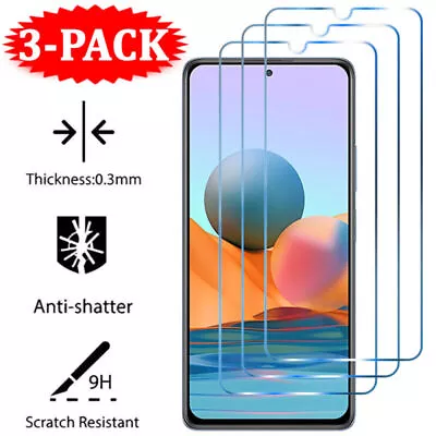 For Xiaomi Redmi Note 11 10 9S 9 9T 8 8T 7 Pro Tempered Glass Screen Protector • $4.39