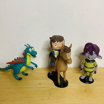 Mike The Knight Figures Toy Bundle Squirt Dragon Galahad Horse Trollee • £4.99