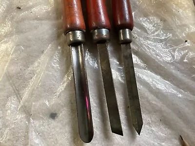 Vintage Craftsman’s Wood Lathe Turning Tools Made In USA Lot Of 3 • $22.50