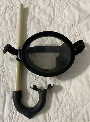 Vintage Scuba Dive Mask And Snorkel - Voit Oval Mask - Plastic Lens Dive Mask • $14.99