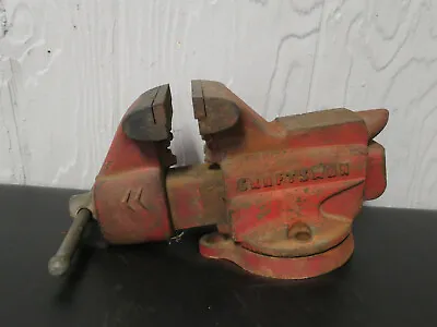 Vintage Craftsman 506-51801 Swivel Base Anvil 3 1/2  Jaws Bench Vise Made In Usa • $50